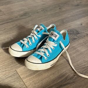 Converse All Star Low Top Sneakers in Turquoise Blue